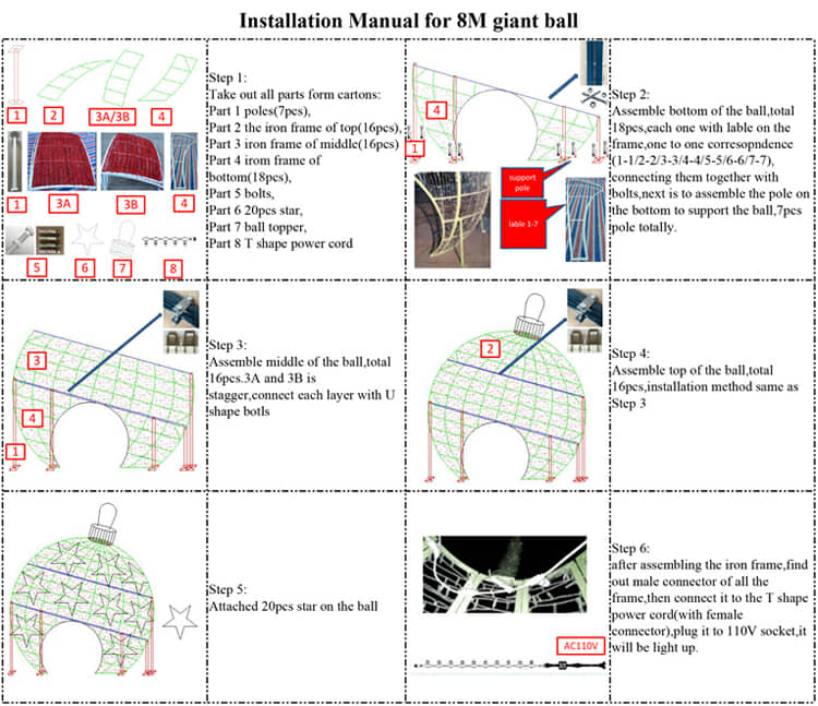 Large Christmas ornaments