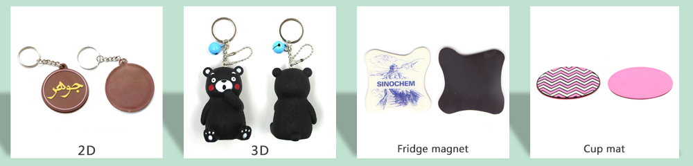 Desent Soft PVC 2D 3D Keychain Coaster Fridge Magnet