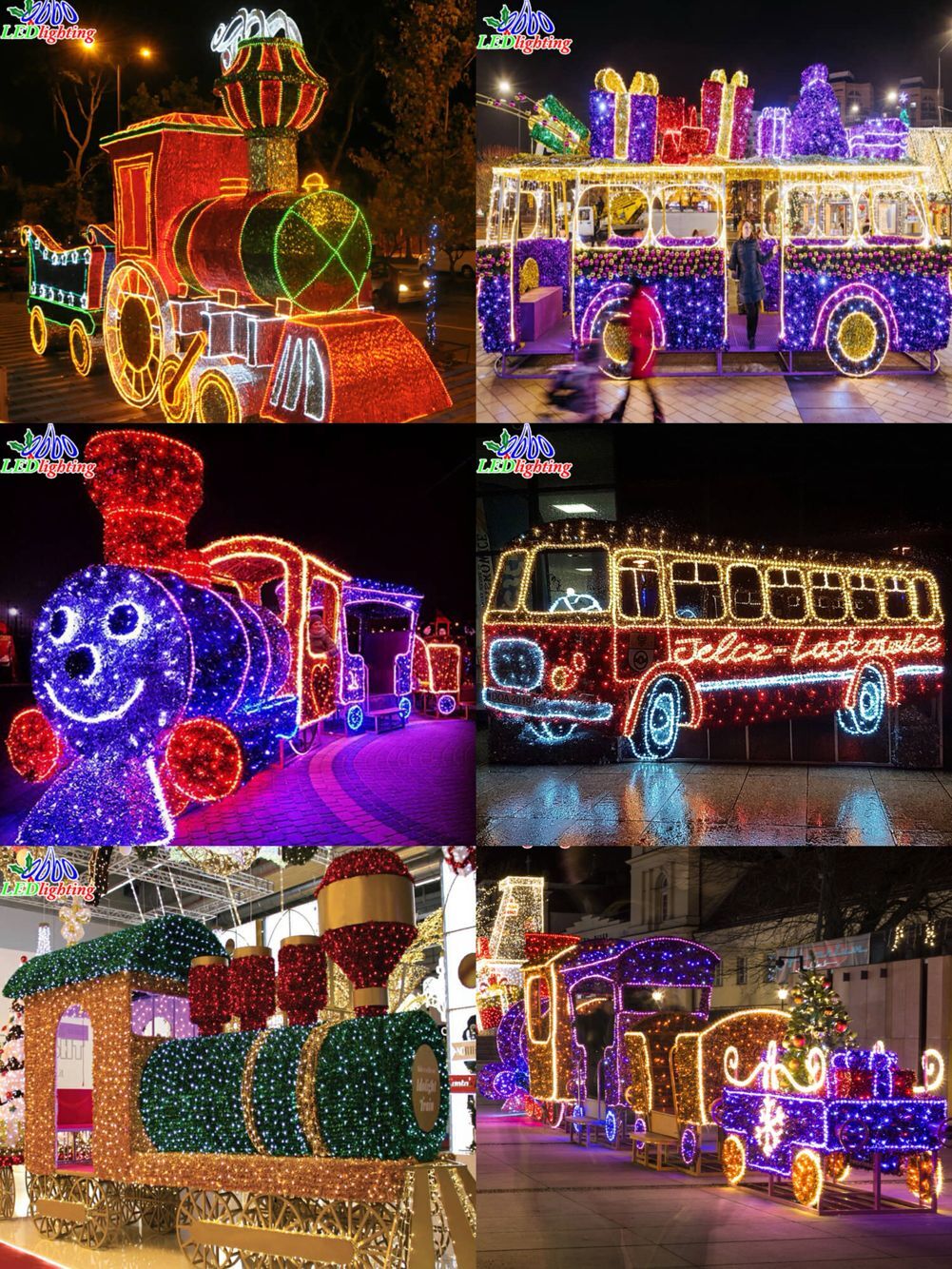 Christmas led train decoration light