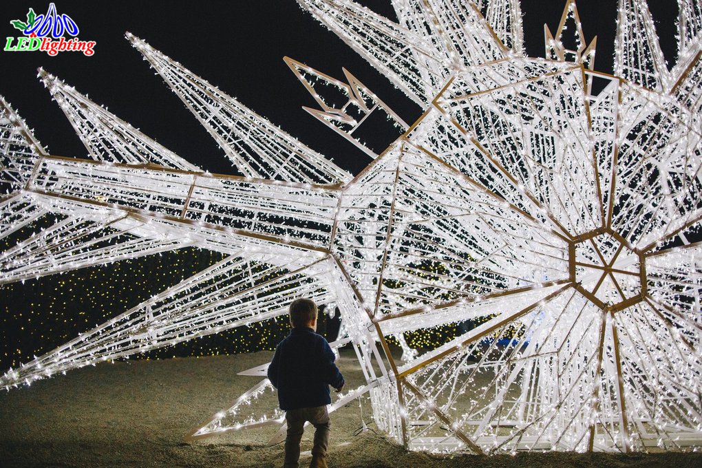 christmas large snowflake lights