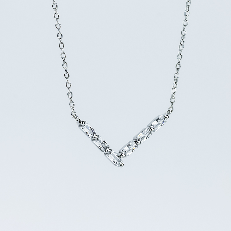 S925 white gold plating necklace S925 white gold plating necklace
