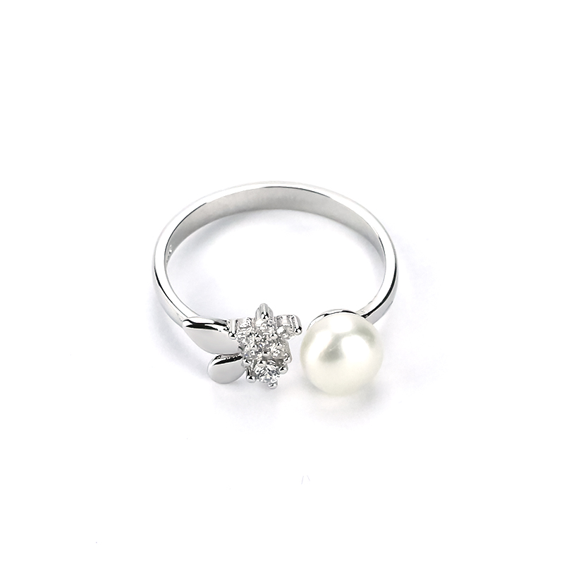 Silver Pearl Ring