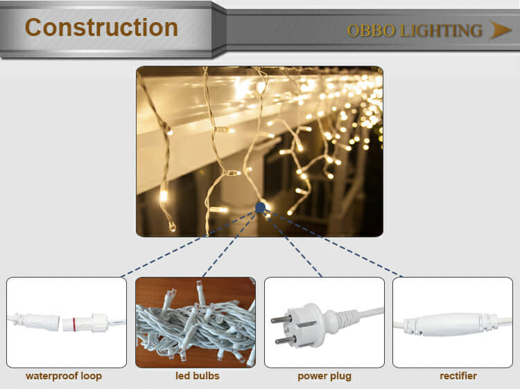 holiday decorative led icicle light