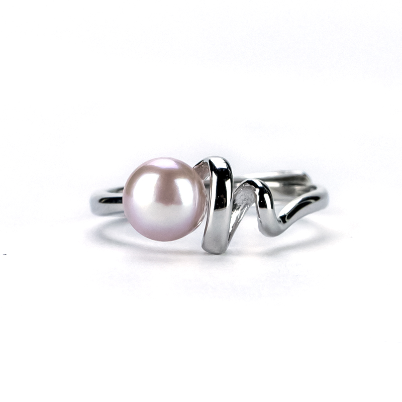 Silver Pearl Ring 