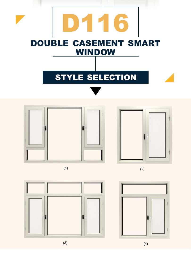 New Design French Cheap Aluminium Corner Window