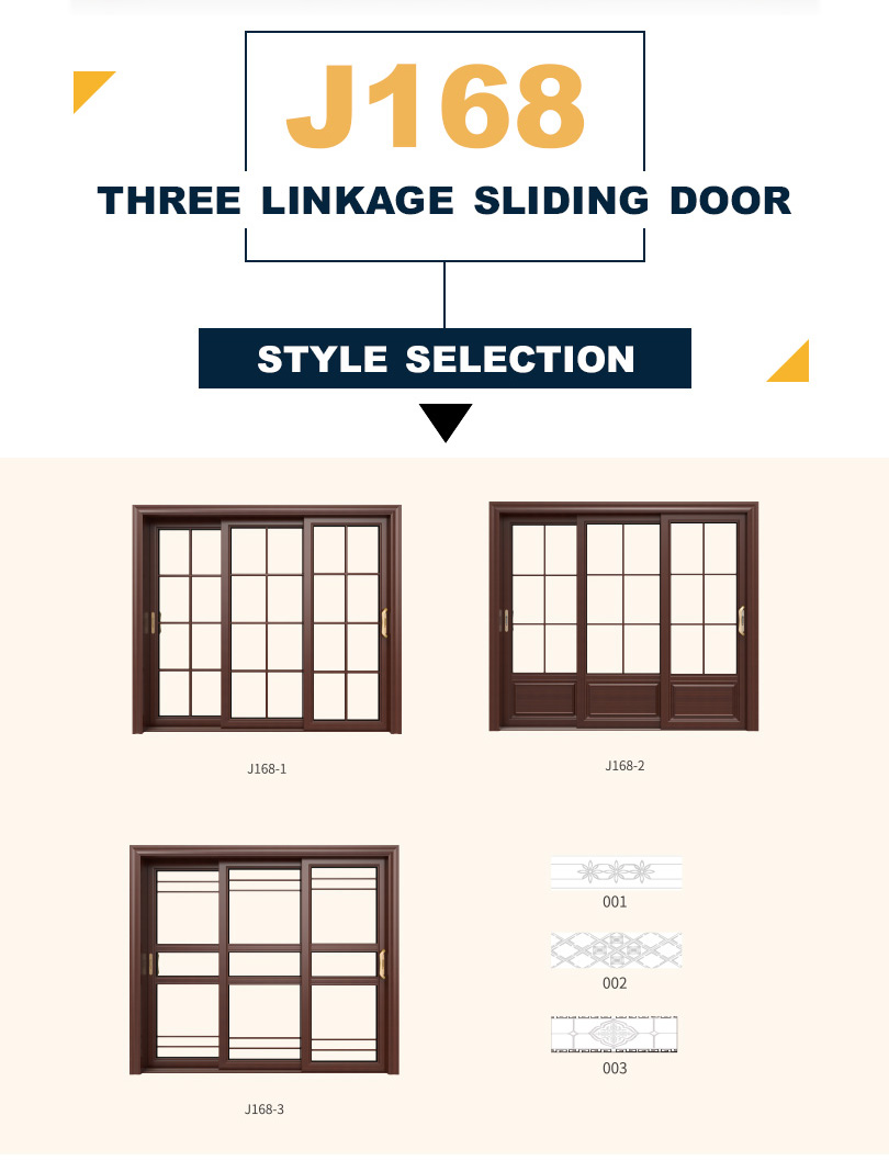 Safety Three linkage Sliding Door