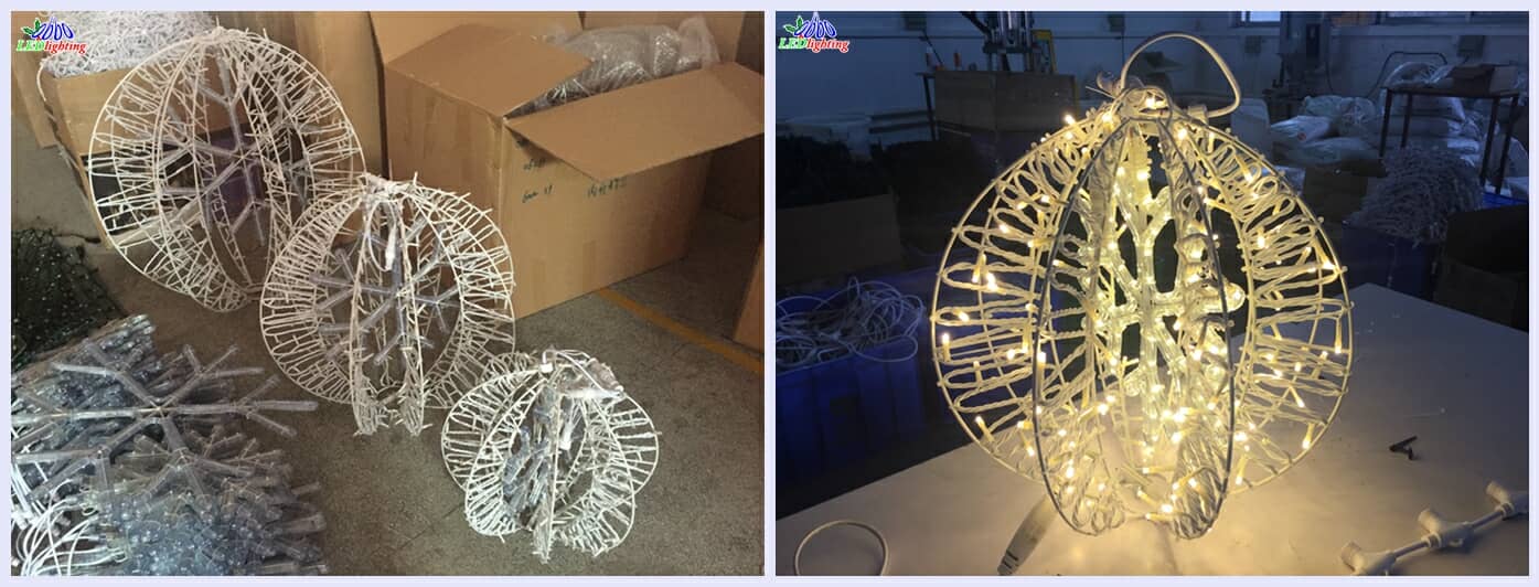 led snowflake ball light