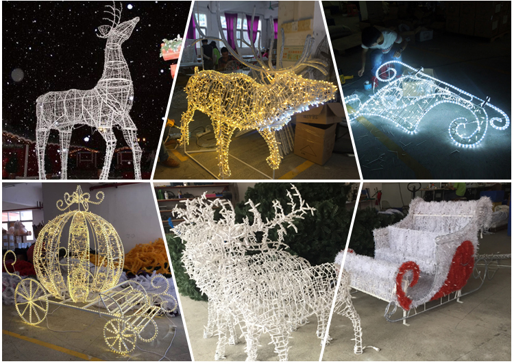 large Christmas reindeers Motif