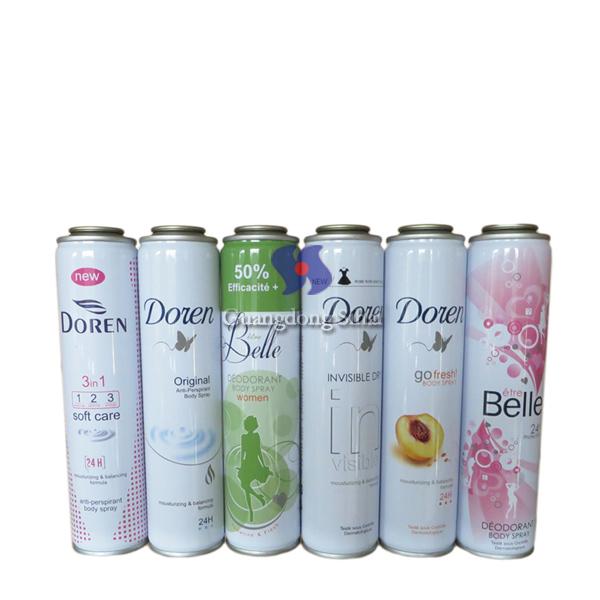 body spray aerosol tin can