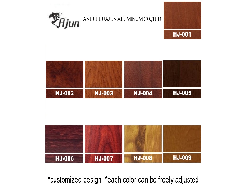 Wood Grain Transfer Printing Aluminum