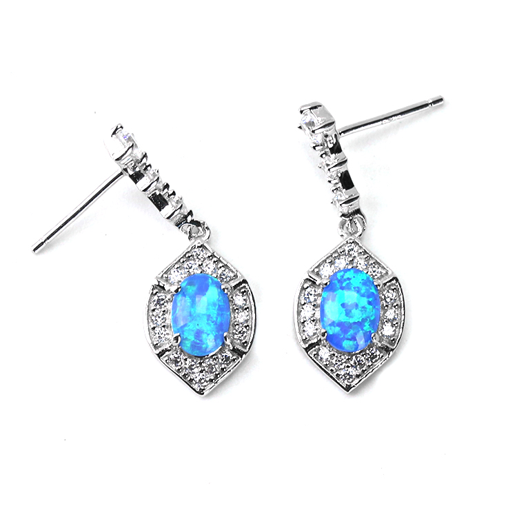 Blue Opal Earring