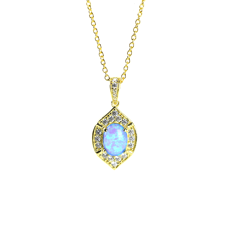 Blue Opal Pendant