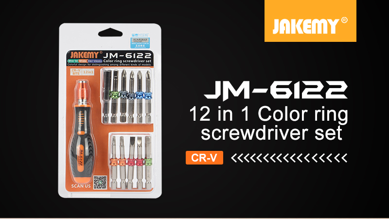 Color ring screwdriver bits