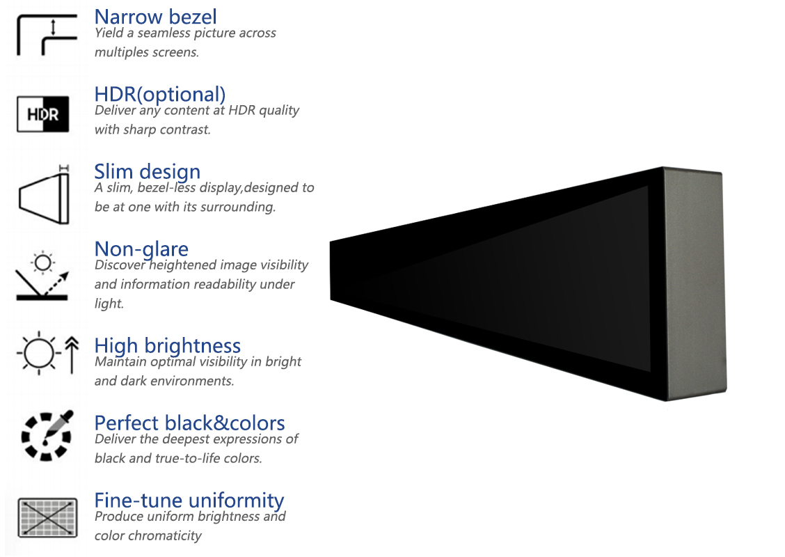 stretched LCD display