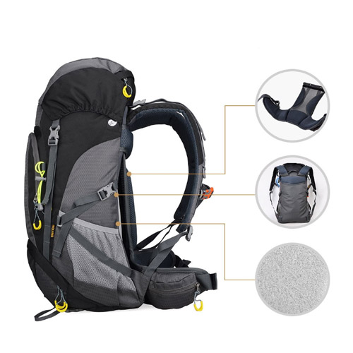 Hiking backpack nylon fabric 