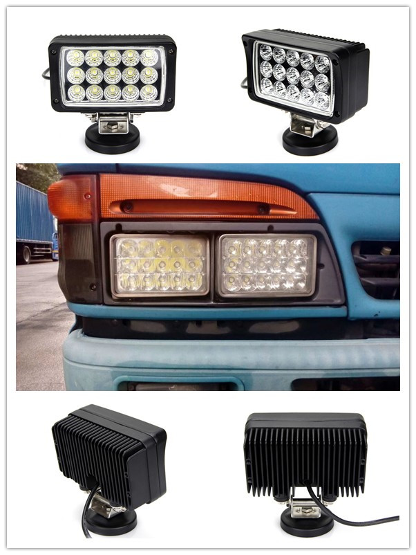 45W square led work lights