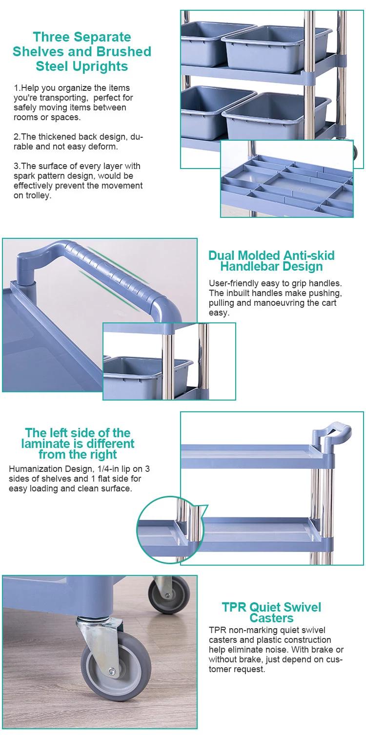 Catering Plastics Serving Trolley