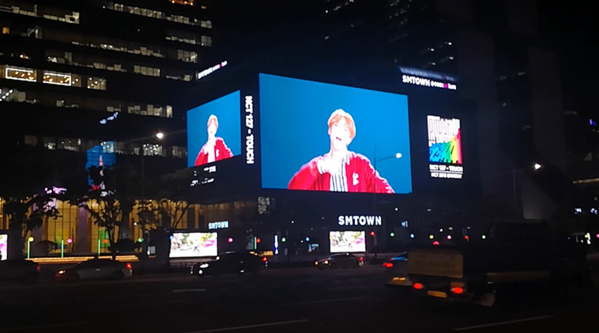 full color led video board