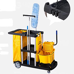 Multipurpose Hotel Cleaning Cart with High Capacity
