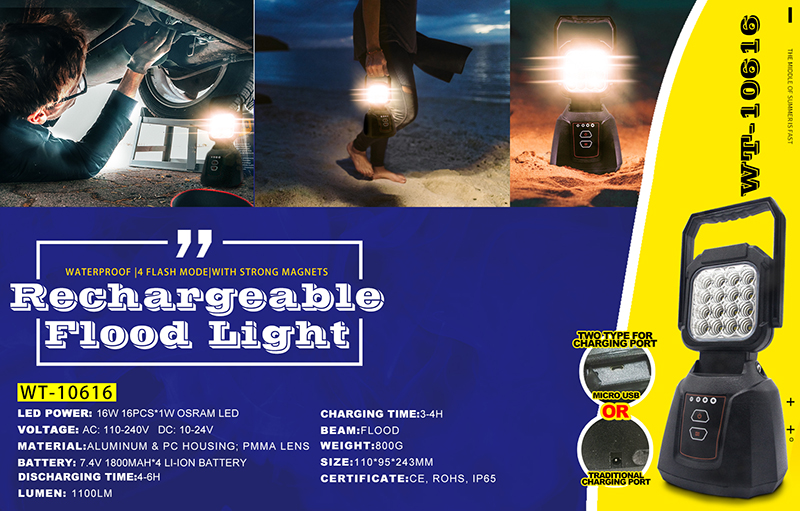 15W rechargeable movable work light 15W rechargeable movable work light