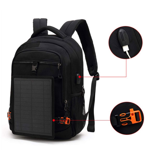 Solar backpack USB charging Solar backpack USB charging
