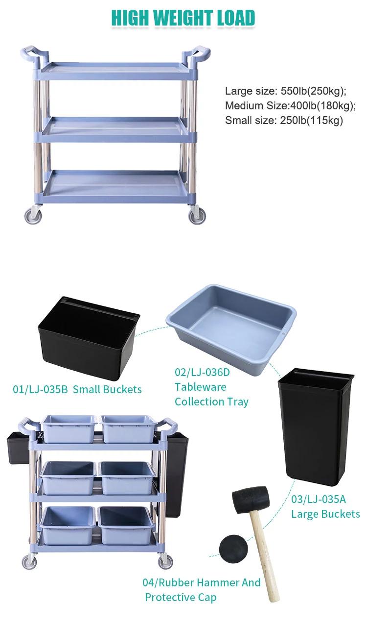 Catering Plastics Serving Trolley