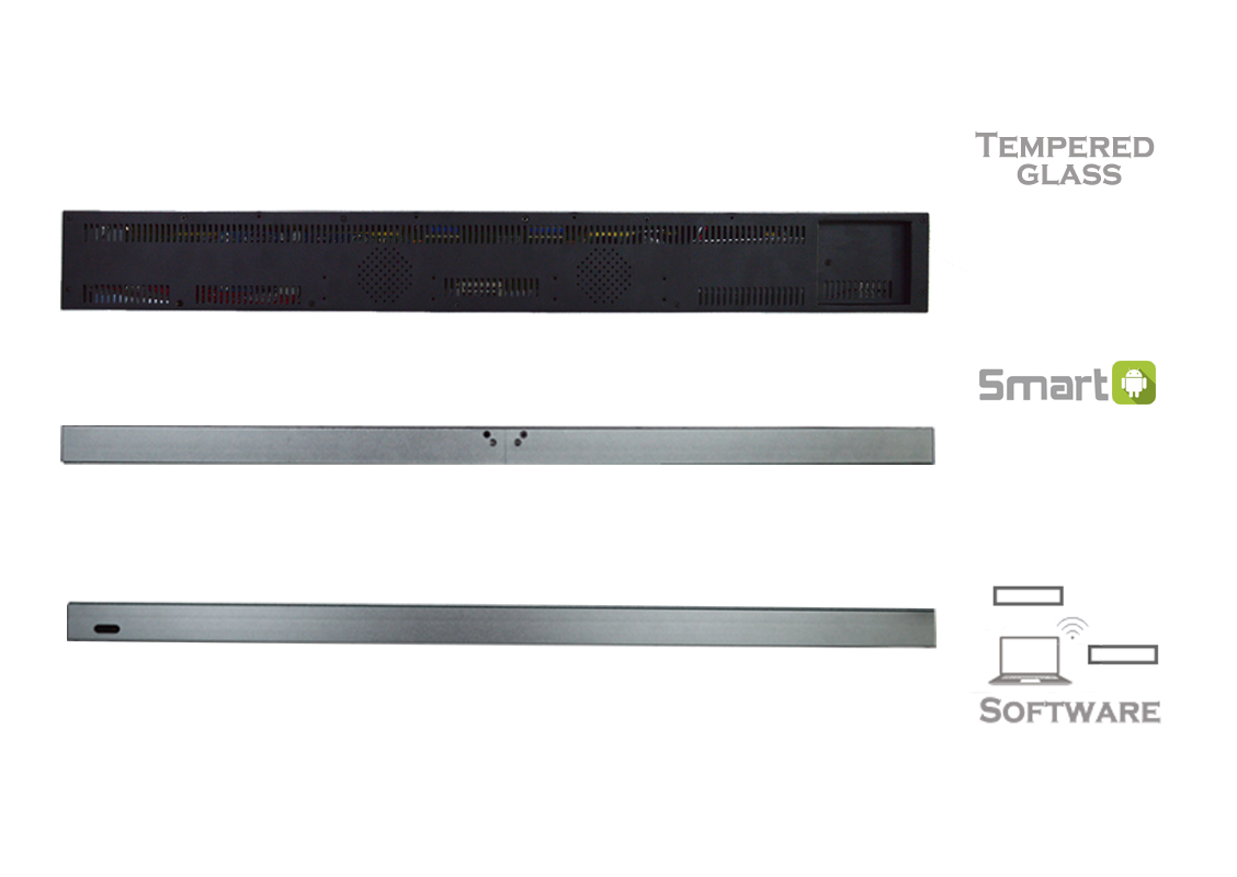 ultra wide bar LCD display