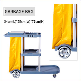 High Security Microfiber Hotel Cleaning Cart