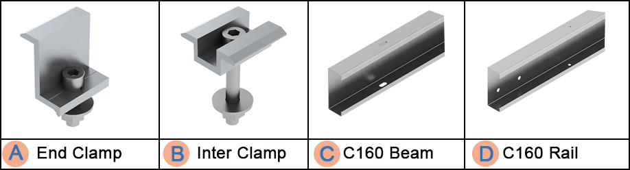 Solar Carport Mounting Structure