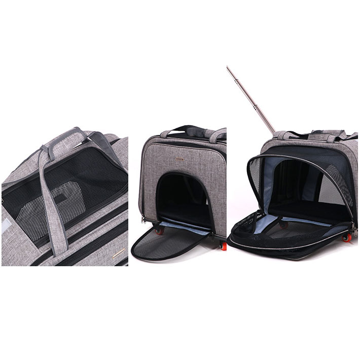 pet carrier with wheels and handle pet carrier with wheels and handle