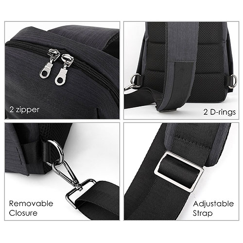 Multi- compartment gym sling bag Multi- compartment gym sling bag
