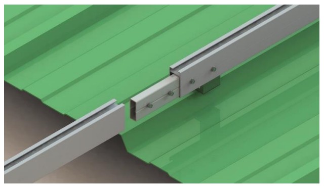 Trapezoidal solar Roofing System