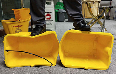 36L Wheeled Mop Wringer Bucket with Squeezer