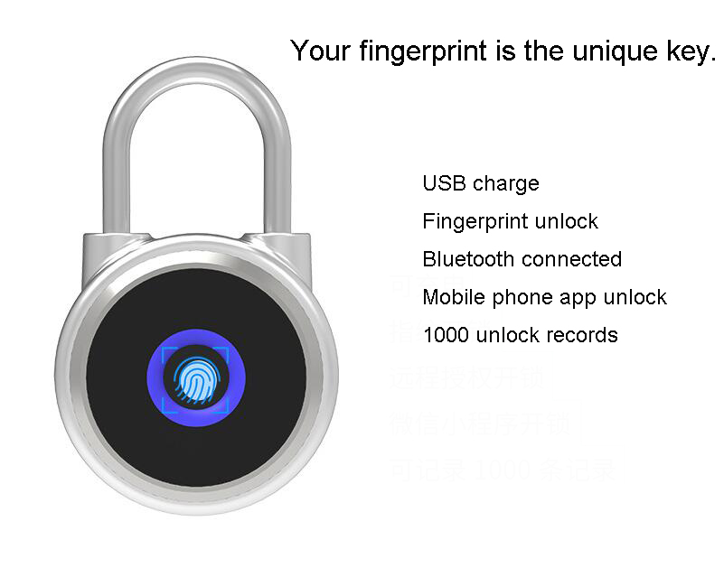 smart fingerprint padlock