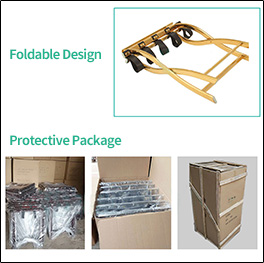 Folding Metal Luggage Rack for Guest Rooms