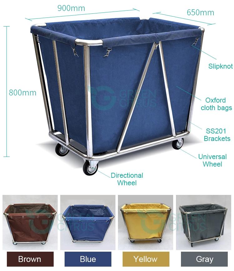 Stainless Steel Laundry Linen Cart