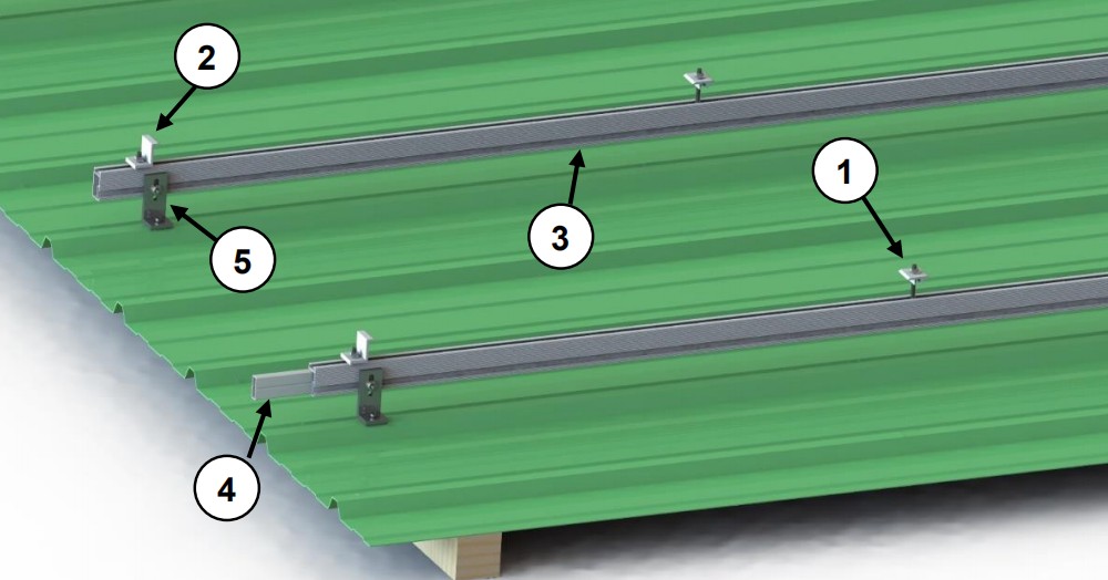 Trapezoidal solar Roofing System Trapezoidal solar Roofing System