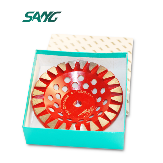 Single row diamond cup grinding wheel