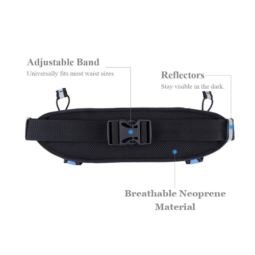 Zipper pockets waist bag