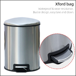 Indoor Stainless Steel Garbage Can with Lid