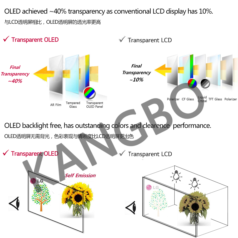 LG transparent oled