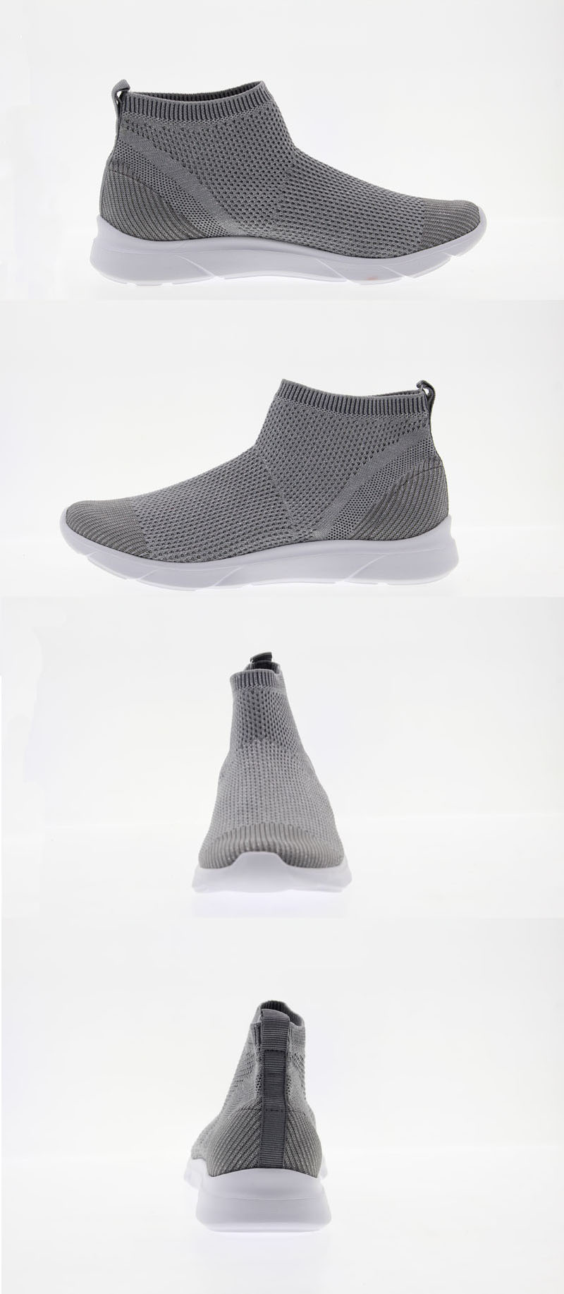 Ozone grey flyknit with white outsole Ozone grey flyknit with white outsole