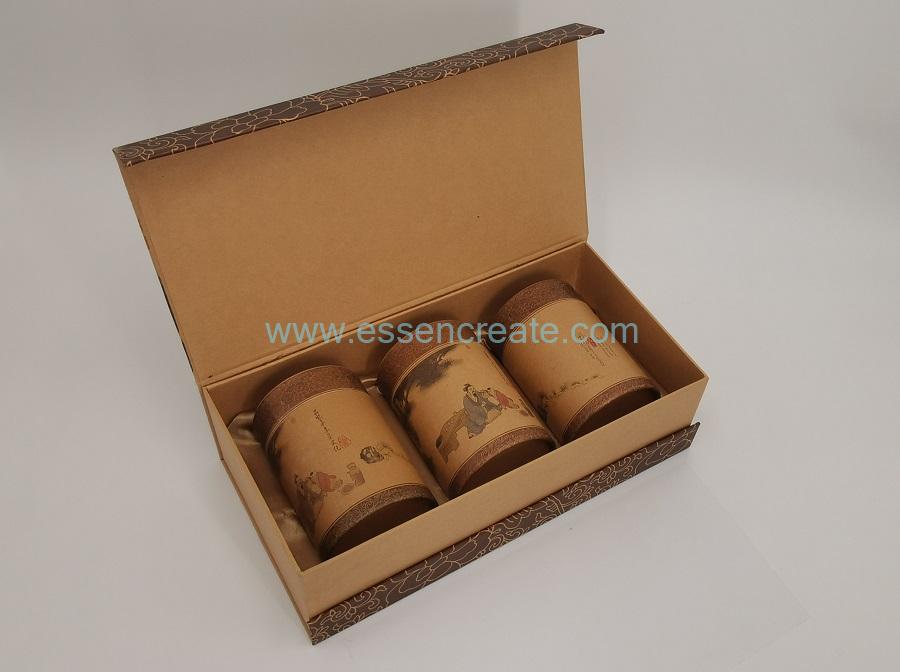 Gift Box with Paper Cans Gift Box with Paper Cans