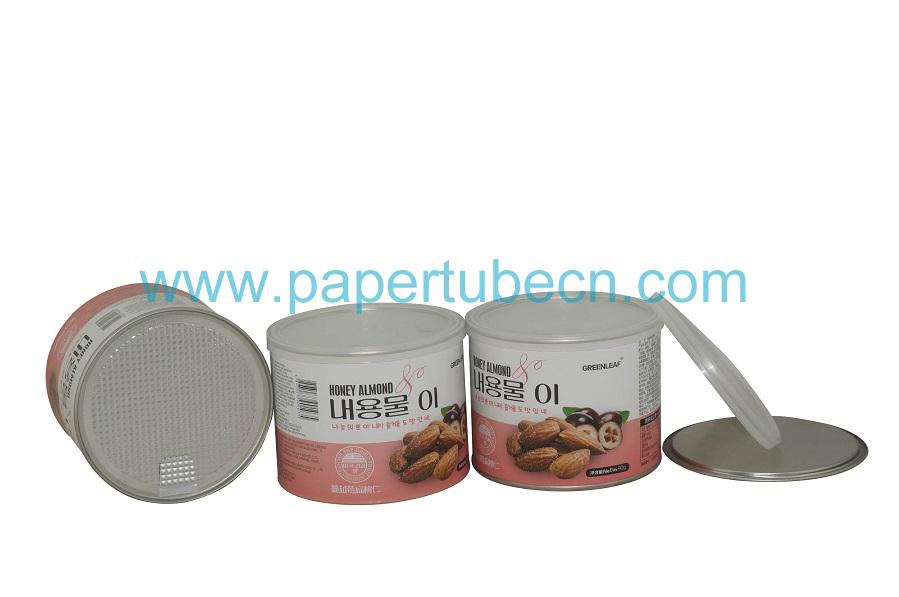 Packaging Canister Cranberry Almond Paper Tube Packaging Canister Cranberry Almond Paper Tube