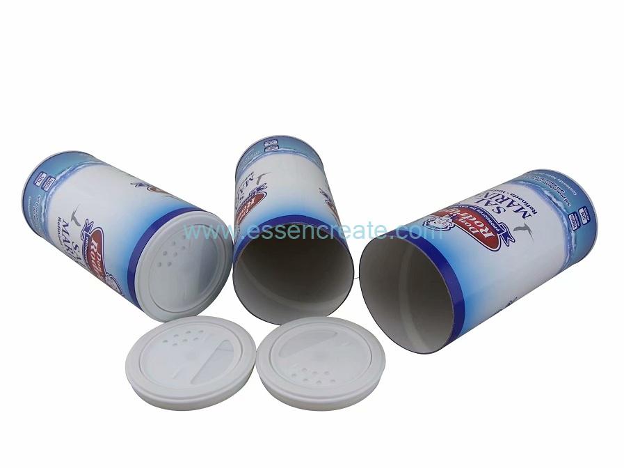 White Salt Shaker Packing Cans