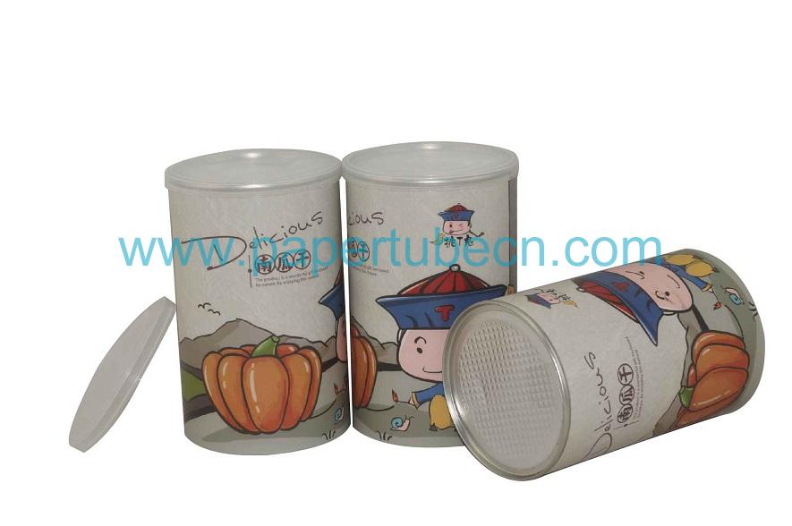 Paper Tube Canister For Dried Dumpkin Packaging