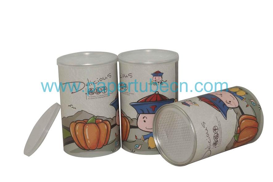 Paper Tube Canister For Dried Dumpkin Packaging Paper Tube Canister For Dried Dumpkin Packaging