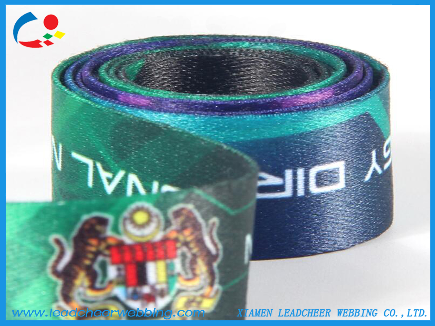 printed colored polyester webbing straps