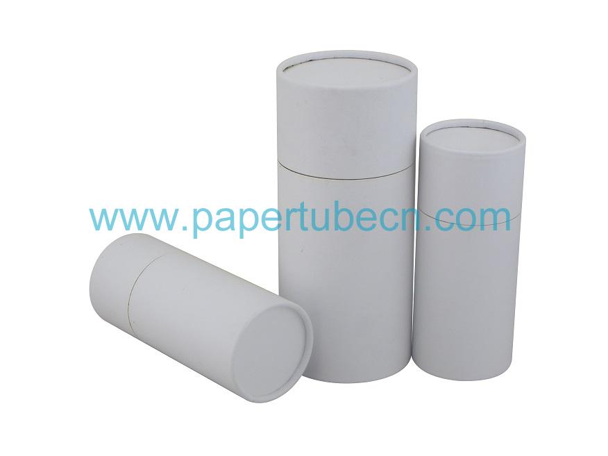 White Rolled Edge Paper Tube