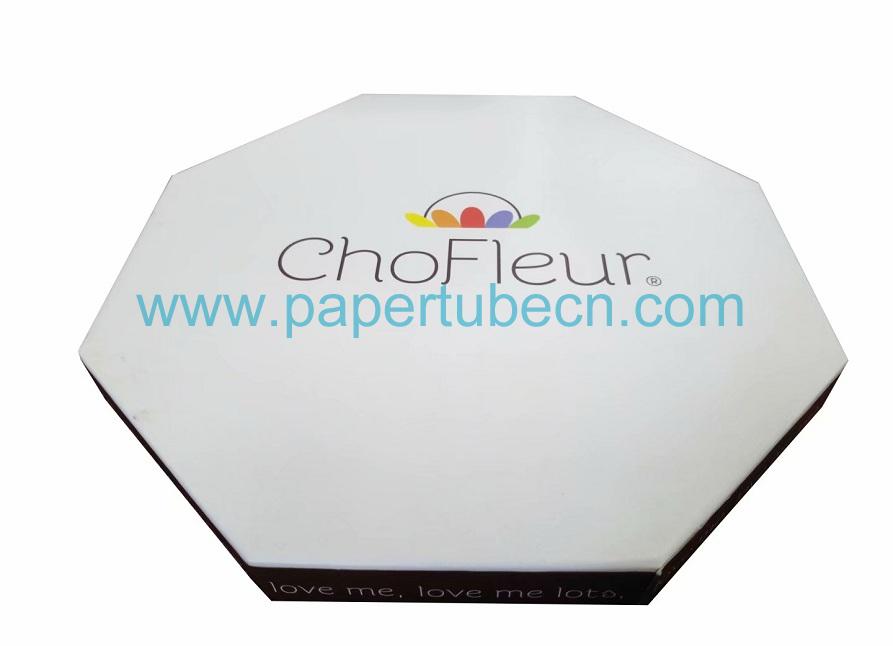Chocolate Praline Packaging Single Layer 8 sides Octagonal Paper Rigid Box 